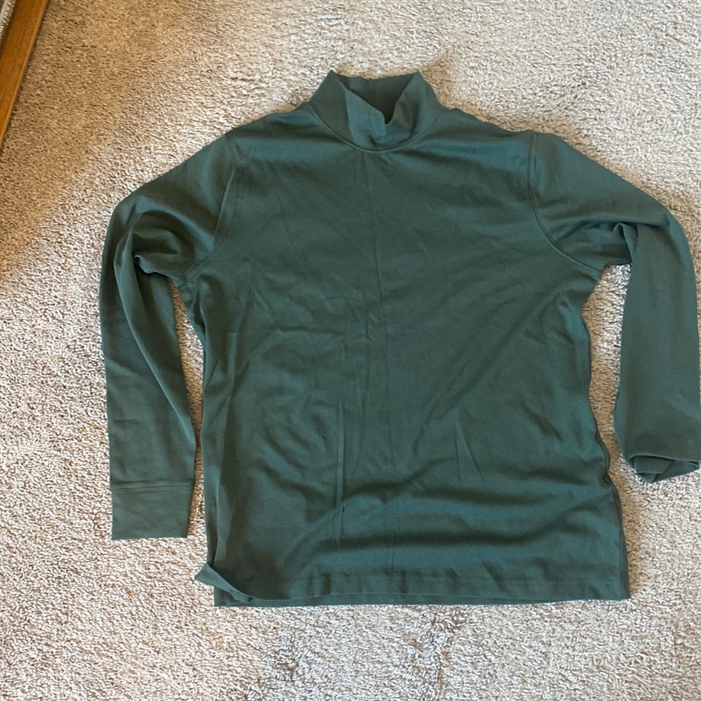 Lands’ End Green Turtleneck